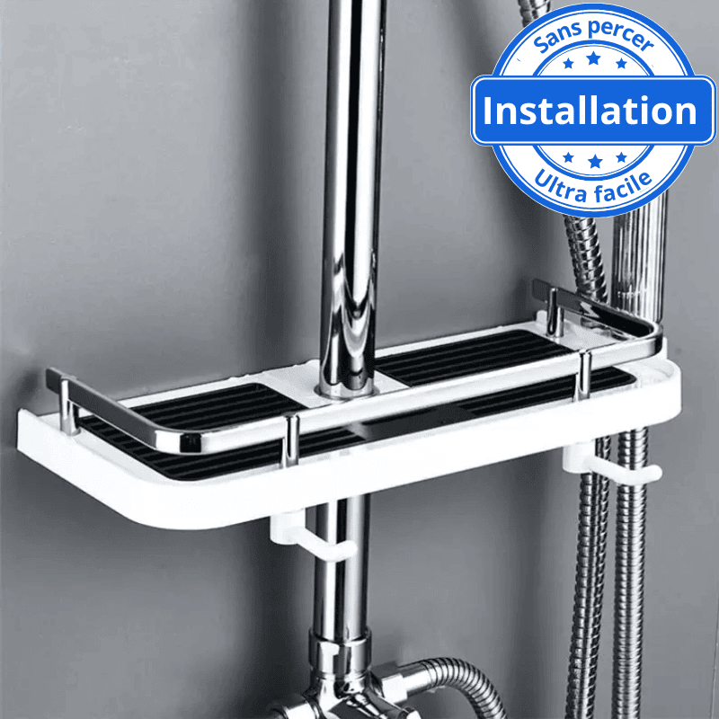 GERUIKE Etagere Salle de Bain sans Percage d'angle - Etagere Douche d'angle sans Percage GERUIKE Etagere Salle de Bain sans Percage d'angle - Etagere Douche d'angle sans Percage