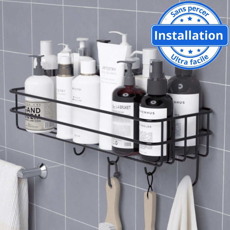 Etagère de douche à suspendre sur porte ou paroi | Mon Porte Savon Etagère de douche à suspendre sur porte ou paroi | Mon Porte Savon