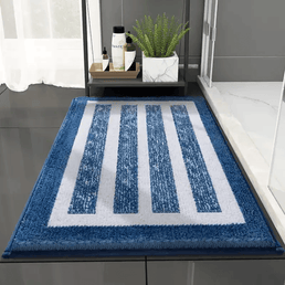 tapis de bain marin bleu