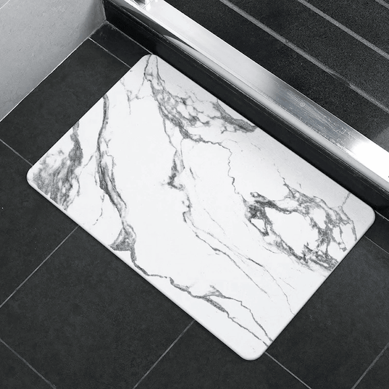 tapis diatomite blanc