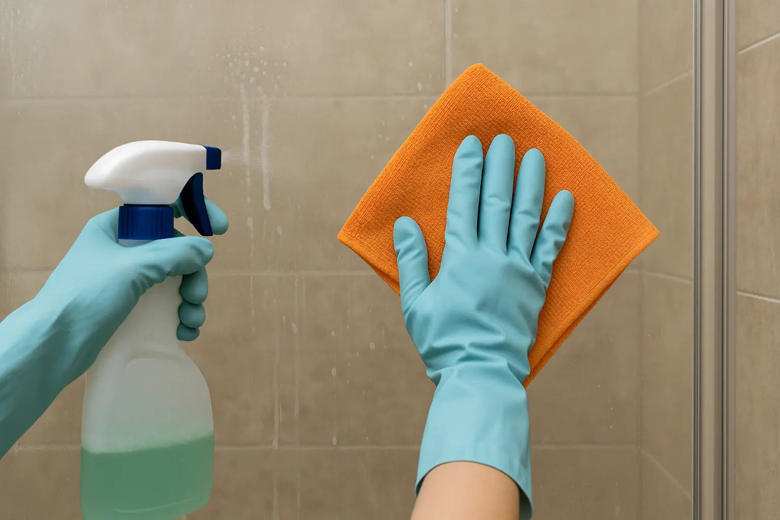 nettoyer paroi de douche