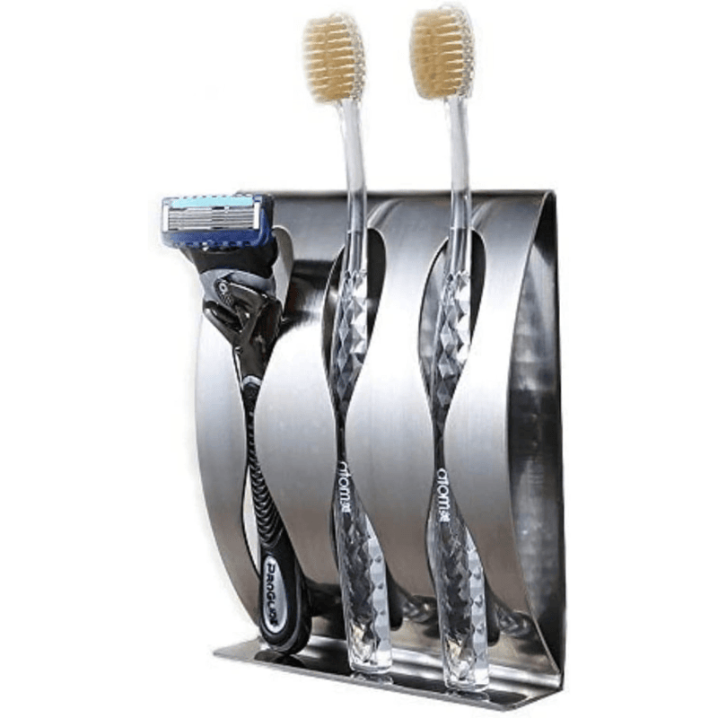 support brosse à dent mural sur fond blanc