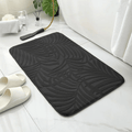 tapis bain palmier noir