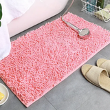 tapis de bain chenille rose