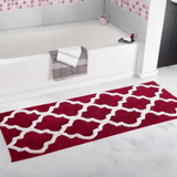 tapis de bain classique rouge