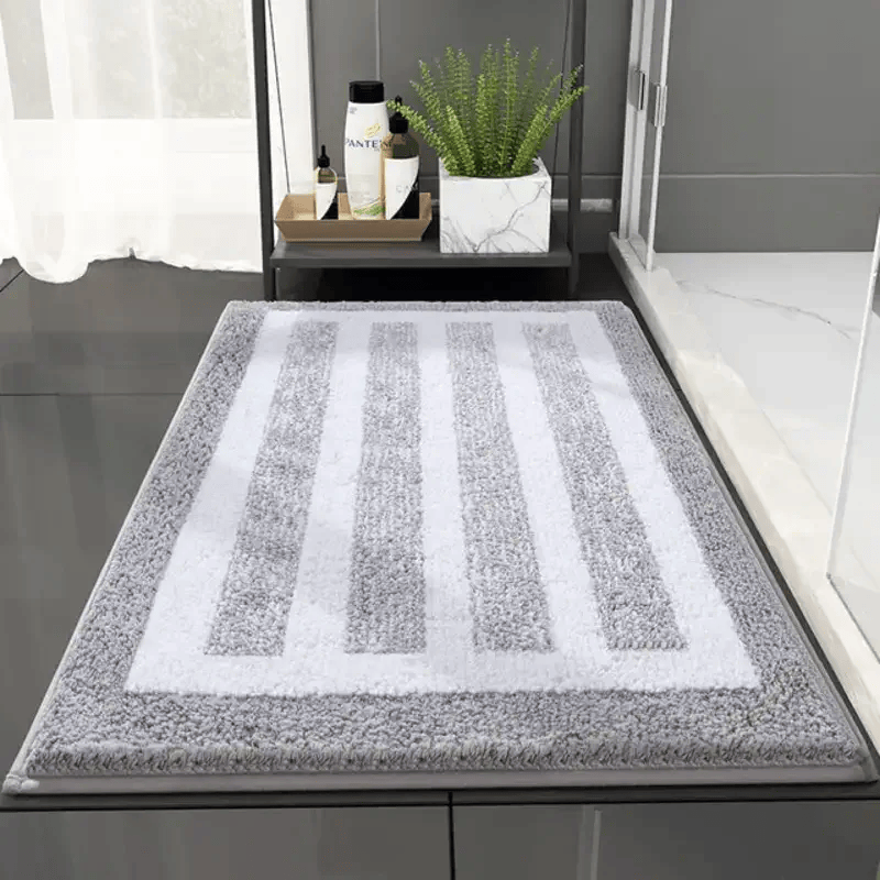 tapis de bain marin bleu