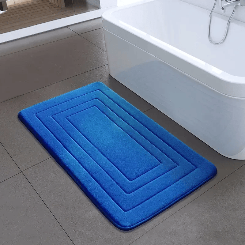 tapis de salle de bain gris