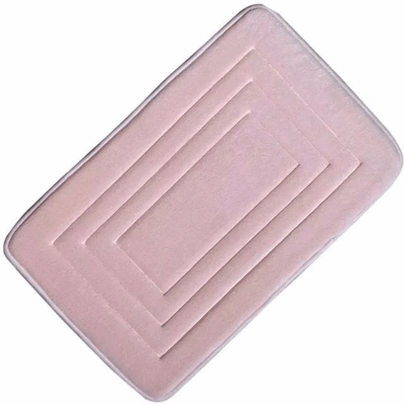 tapis de salle de bain rose
