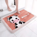 tapis vache rose