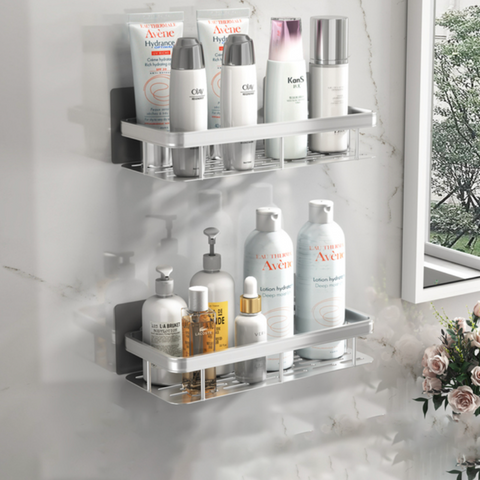 Étagère Toilette En Fer Blanc – Support Rangement Compact 1 Niveau Salle De Bain Moderne
