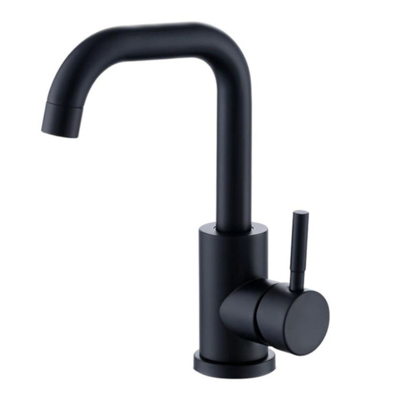 Robinet De Salle De Bain Mitigeur - Bec Haut 206 Mm - Économiseur D'eau Et Silencieux - Installation Facile
